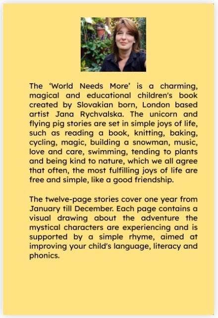 Book – World needs more unicorns and flying pigs – author, info